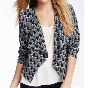Romeo & Juliet Couture Abstract Cat Print Jacket